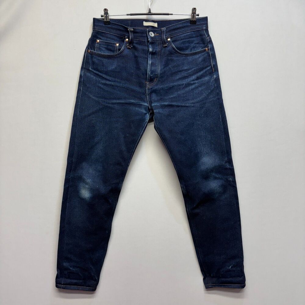 The Unbranded Brand Men Size 32x30 UB621 Relaxed Tapered Selvedge Jeans C119 -19